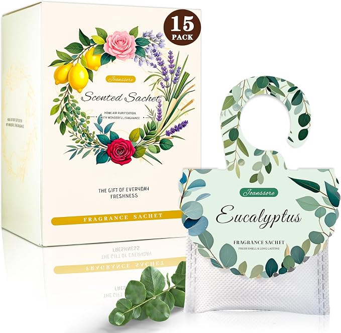 15 Packs Eucalyptus Scented Sachets Bag by Joanssore