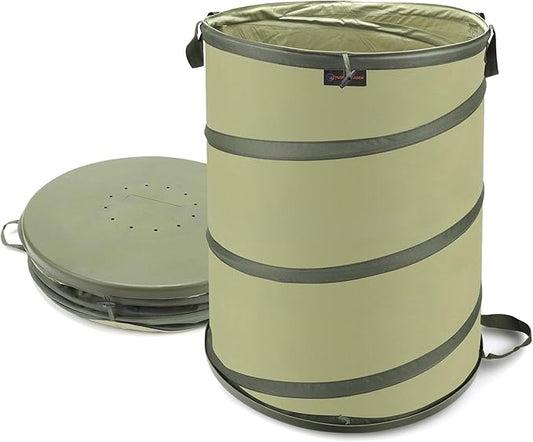 YUDI & GARDEN 45 Gallon Hard Bottom Collapsible Garden Bag｜Collapsible Trash by YUDIGARDEN