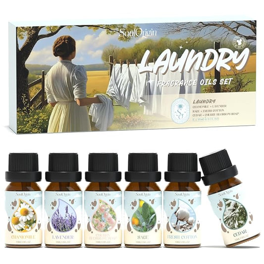 Laundry Fragrance Oils Set, Essential Oil by SoulOrigin