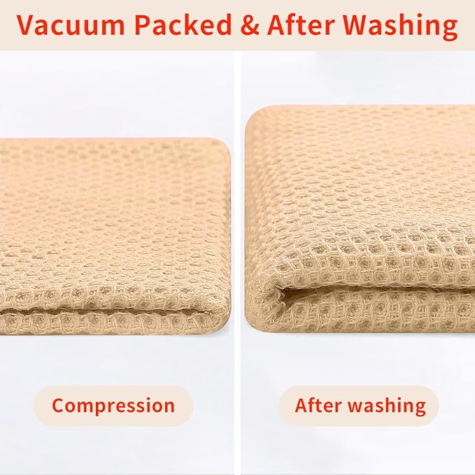 Homaxy 100% Cotton Waffle Weave Kitchen Dish Cloths, Ultra Soft Absorbent Quick - Image 7