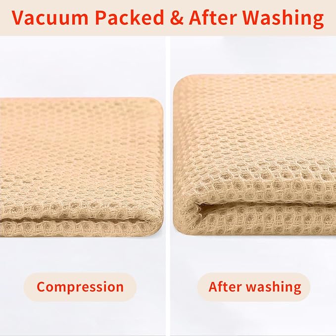 Homaxy 100% Cotton Waffle Weave Kitchen Dish Cloths, Ultra Soft Absorbent Quick - Image 7
