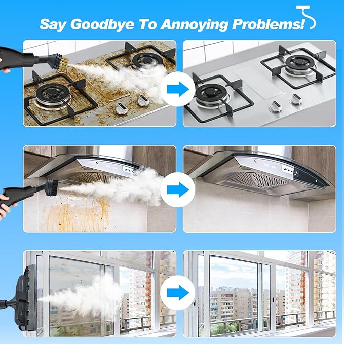 2500W Handheld Steam Cleaner, Portable Car Steamer - Image 4