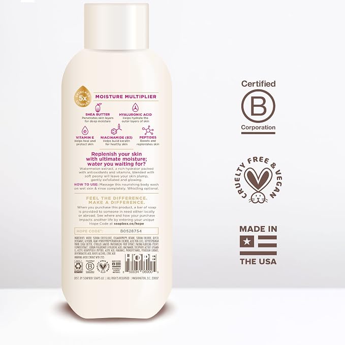 Soapbox Body Wash, Watermelon + Peony Body Wash - Image 4