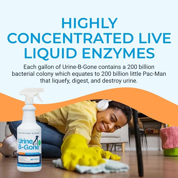 KINZUA ENVIRONMENTAL Urine B-Gone, Professional Enzyme Odor Eliminator & Pet - Image 6