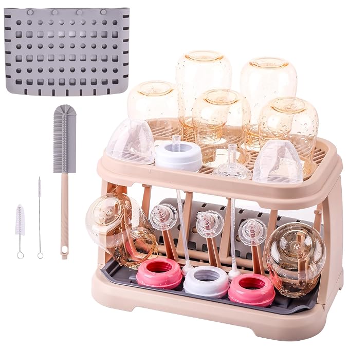 Baby Bottle Drying Rack:Space Saving Standing Drying Rack by DIJIAMEIYA