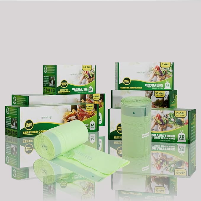 13 Gallon Compostable Trash Bags - Image 9