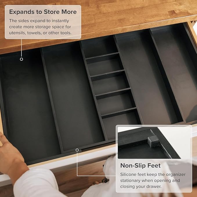 KitchenEdge Adjustable Kitchen Drawer Organizer - Image 6