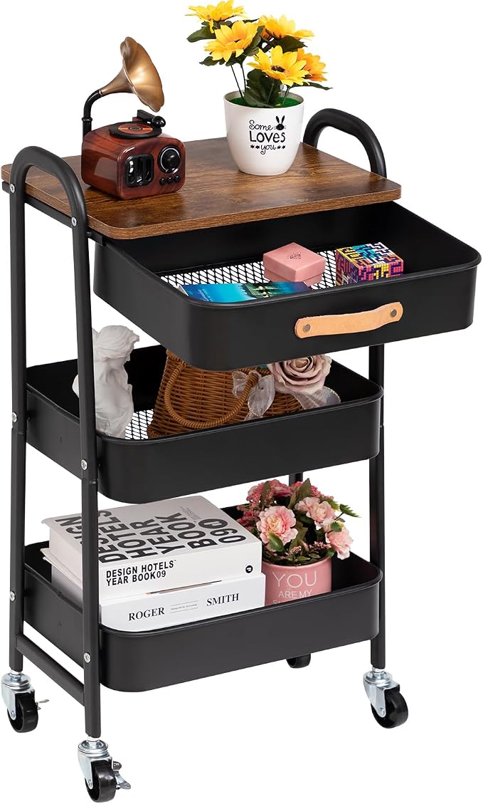 AGTEK Movable Rolling Organizer Cart by AGTEK