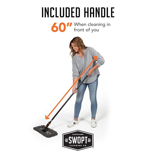 SWOPT 18” Microfiber Dust Mop, Microfiber Flexible Duster, Cotton Mop + 60" - Image 8
