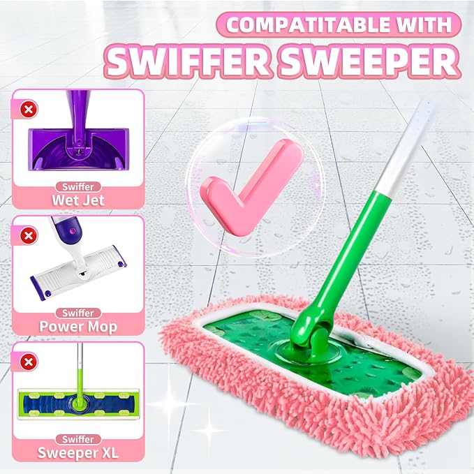 4 Pack Reusable Mop Pads Compatible - Image 2