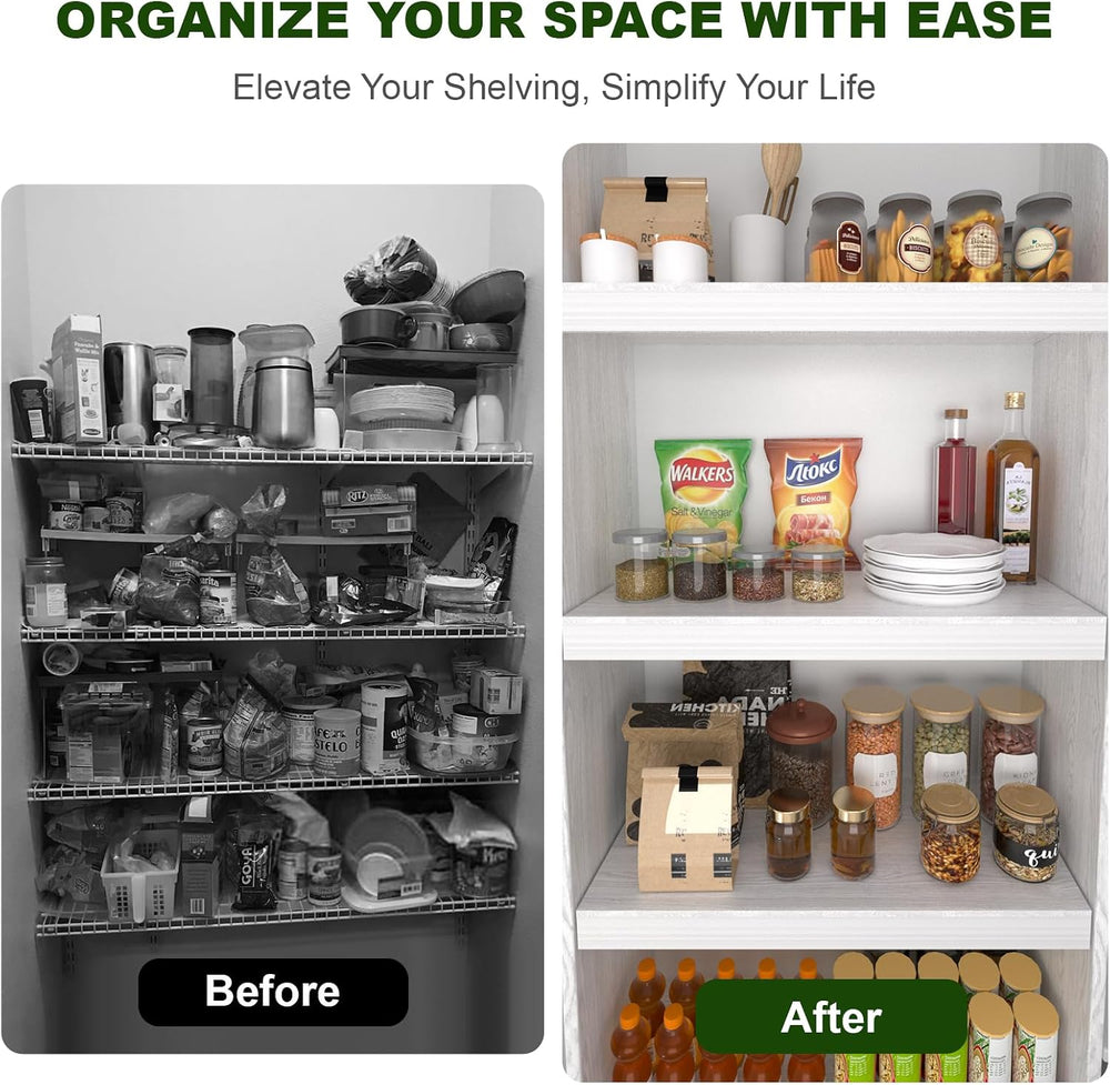 Wire Shelf Cover, PVC Wire Rack Covers for Pantry 30" W X 12" D