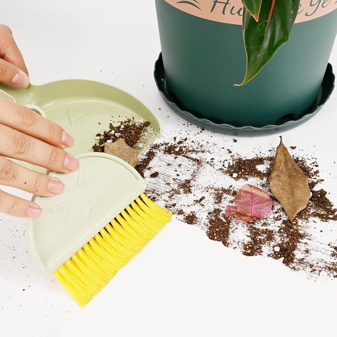 Small Broom and Dustpan Set, mini Compact Portable, - Image 4