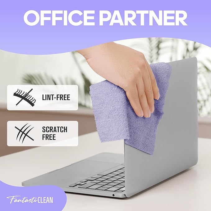 Fantasticlean Microfiber Cleaning Cloth Roll -60 Pack, Tear Away Paperless - Image 7