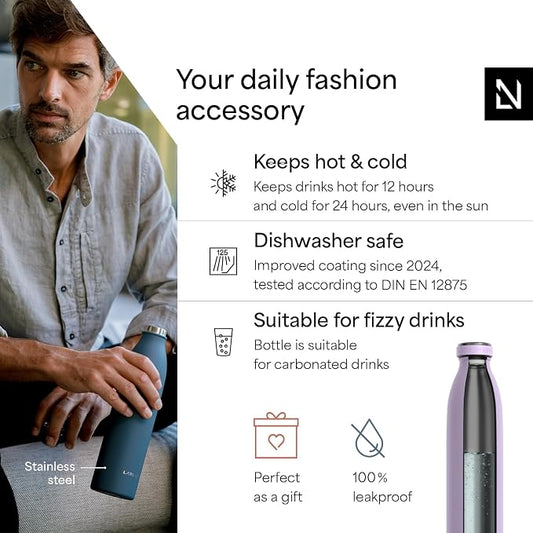LARS NYSØM Stainless Steel Insulated Water Bottle 12oz 17oz 25oz 34oz 51oz | - Image 2