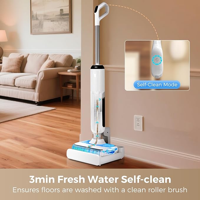 Wet Dry Vacuum Cleaner, 180°Lie-Flat Vacuum Mop All in One - Image 9