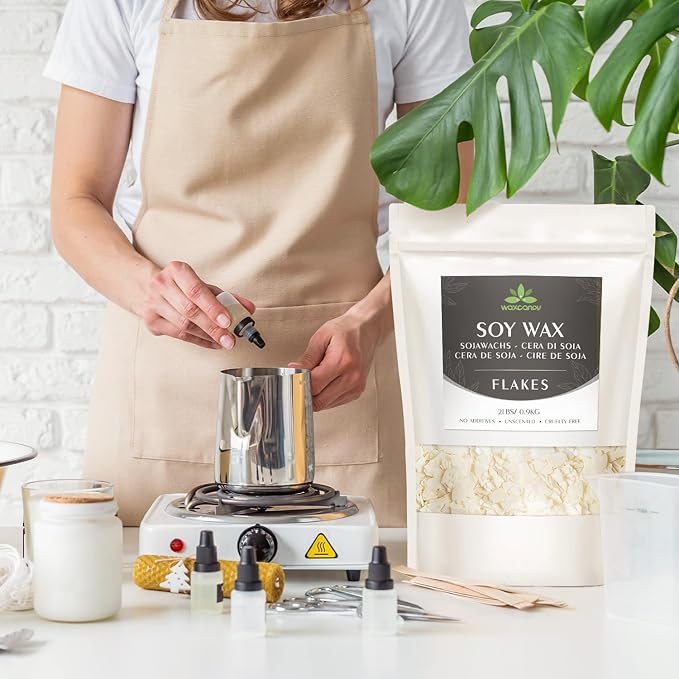 Soy Wax Flakes, Waxcanpy Natural Candle Wax, Organic Soy Wax - Image 6