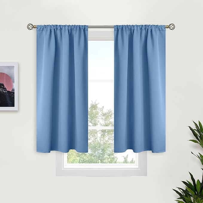 BGment Denim Blue Blackout Curtains by BGment