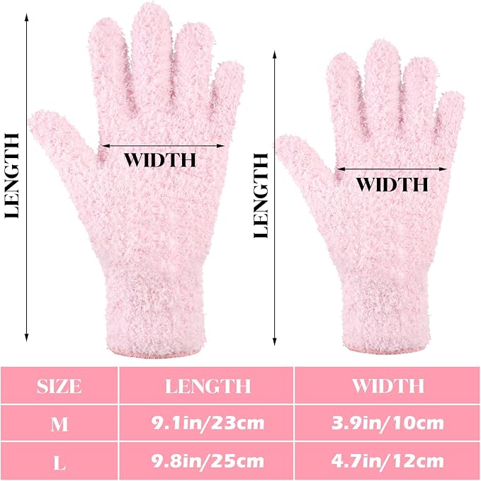 Bencailor 4 Pairs Microfiber Dusting Gloves Washable Reusable Cleaning Gloves - Image 3