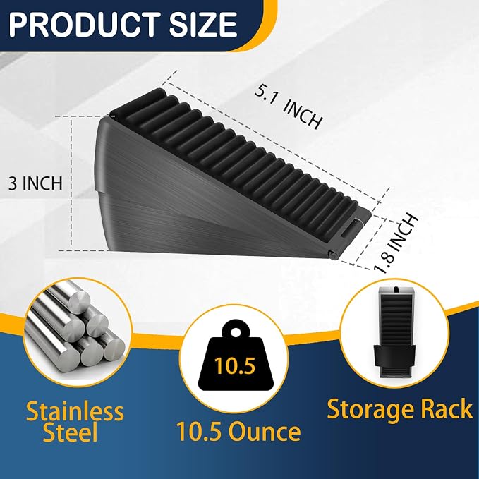 Adjustable Large Door Stopper, Strongest Tall Spring Heavy Duty Door Stop - Image 4