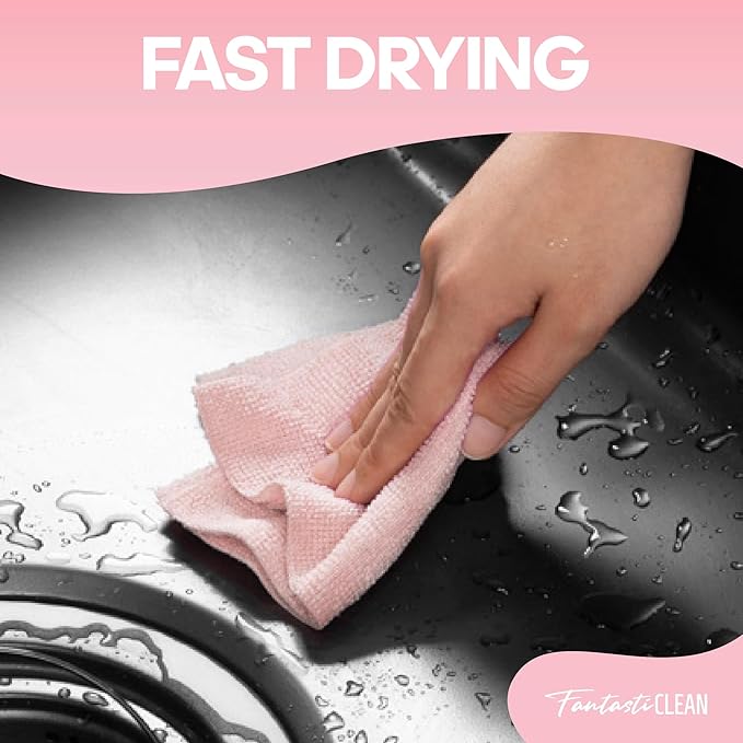 Fantasticlean Microfiber Cleaning Cloth Roll -60 Pack, Tear Away Paperless - Image 6