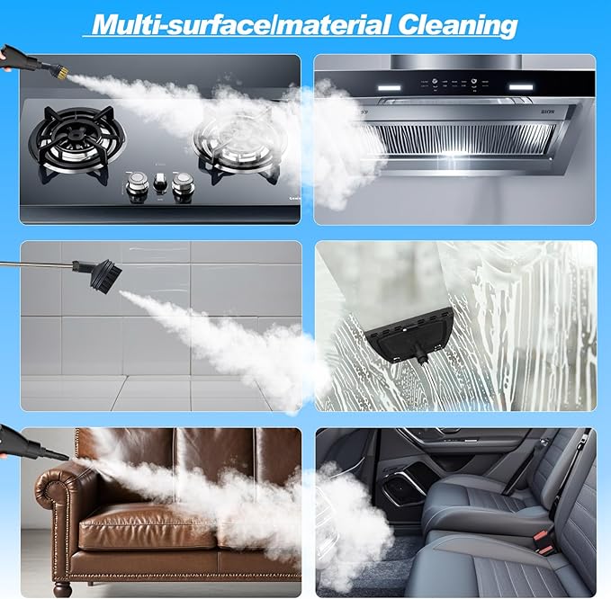 2500W Handheld Steam Cleaner, Portable Car Steamer - Image 5