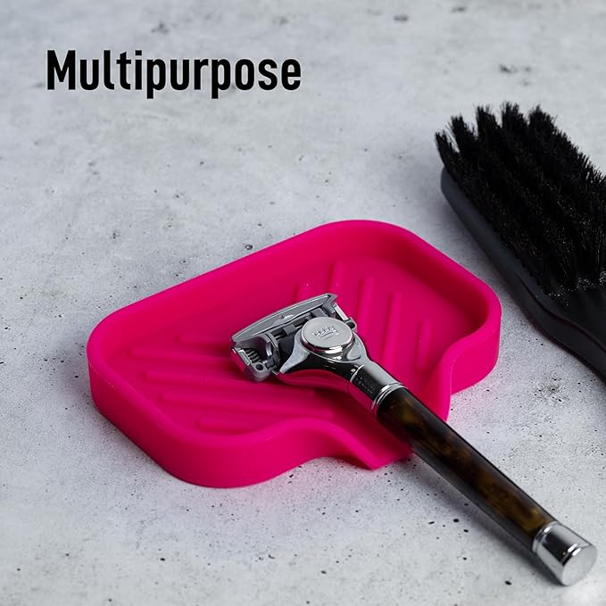 Zulay Kitchen Small Silicone Sponge Holder – Space-Saving Sink Organizer Tray - Image 5