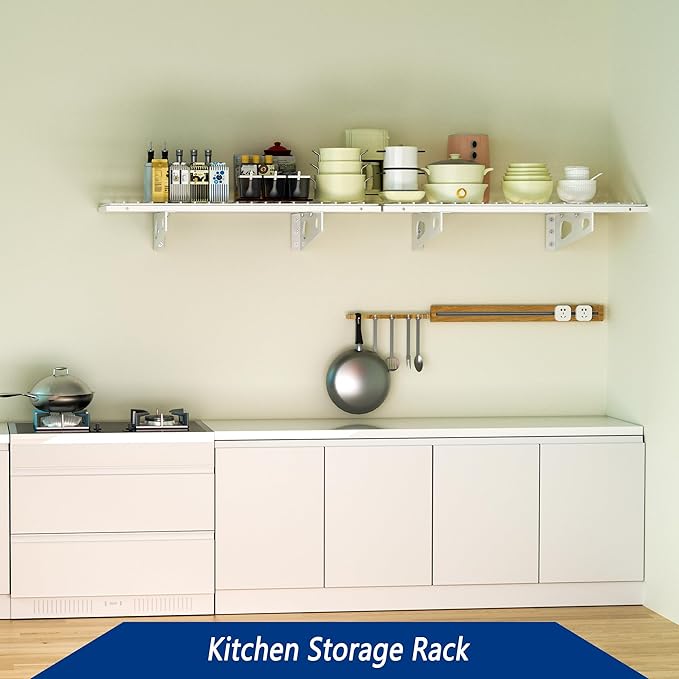2-Pack 1.5x3FT Garage Shelving 17.7-inch-by-35.8-inch Wall Shelf Garage Storage - Image 3