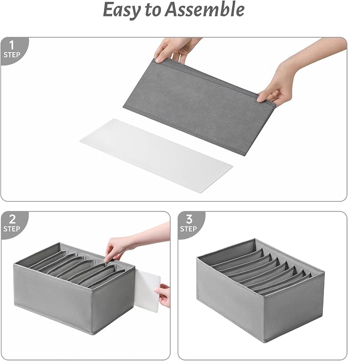 Coorganisers4 Packs T-shirt Drawer Organizers - Image 6