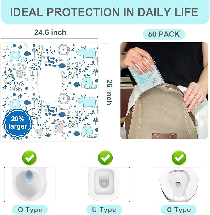 Toilet Seat Covers Disposable, Kids Potty Training, Potable Potty Seat Covers - Image 3