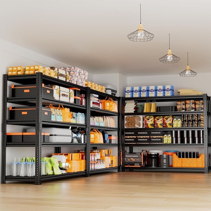 Storage Shelves Heavy Duty, 5-tier Adjustable Metal Industrial Utility Shelf - Image 7