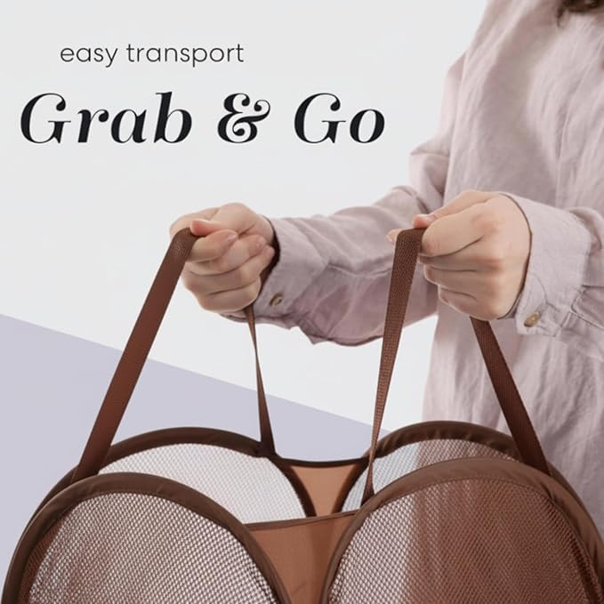 Handy Laundry Collapsible Mesh Pop Up Hamper - Image 7