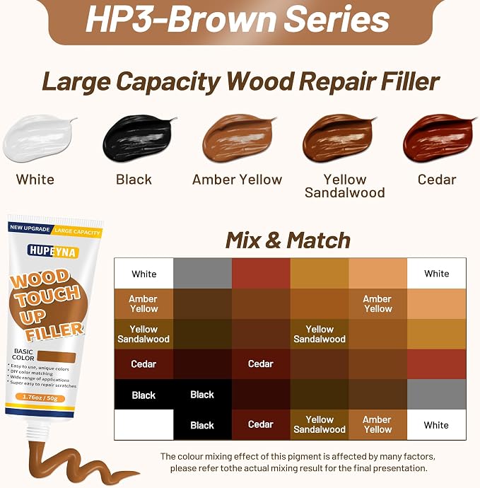 Wood Repair Kit, Wood Furniture Repair Kit, Wood Filler, Wood Putty and - Image 3