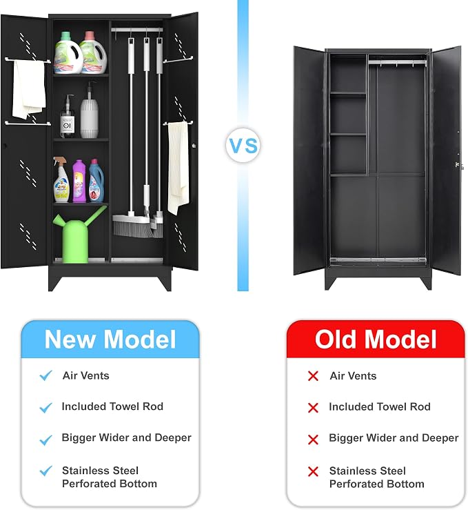 71'' Metal Storage Cabinet - Image 5