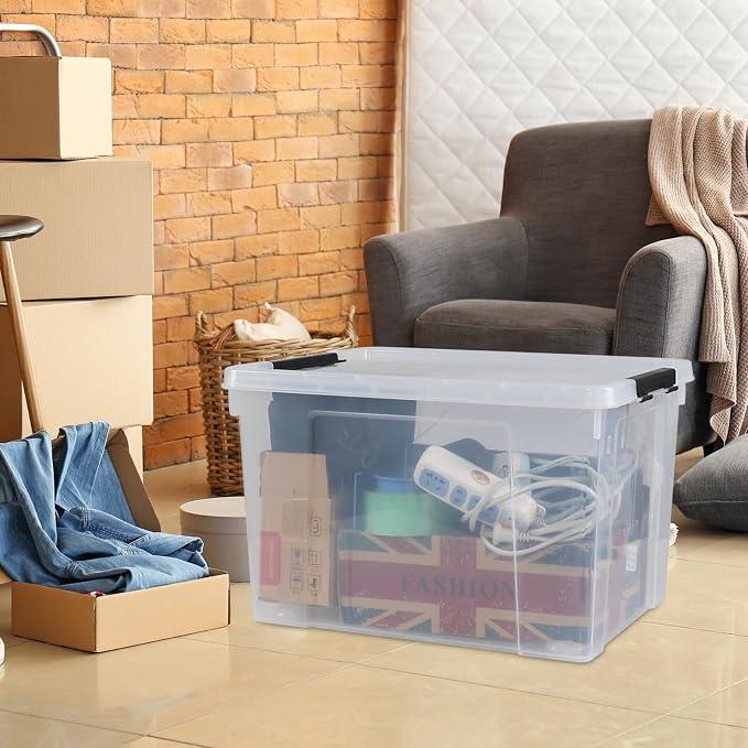 50 L Large Plastic Storage Bins - Image 6
