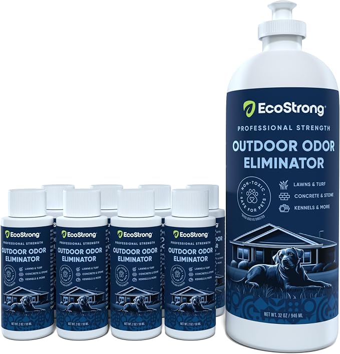 Outdoor Odor Eliminator | Outside Dog Urine Enzyme Cleaner – Powerful Pet by EcoStrong