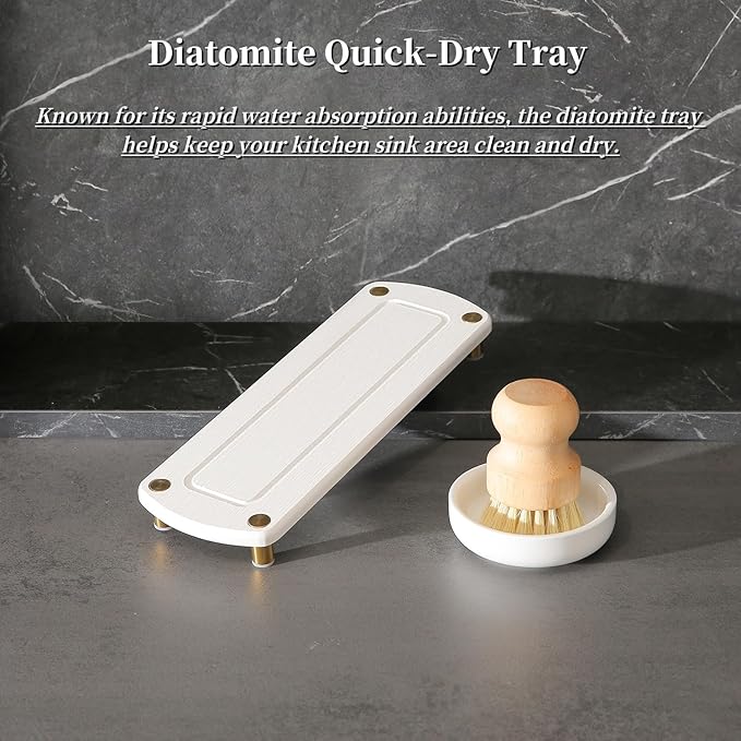 MOMEEMO Gold Soap Dispenser Set Comes - Image 4