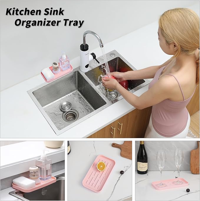 Silicone Kitchen Sink Organizer Tray - Image 3