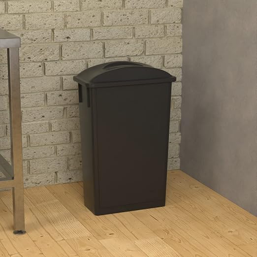 23 Gallon Black Slim Jim Trash Can - Image 4