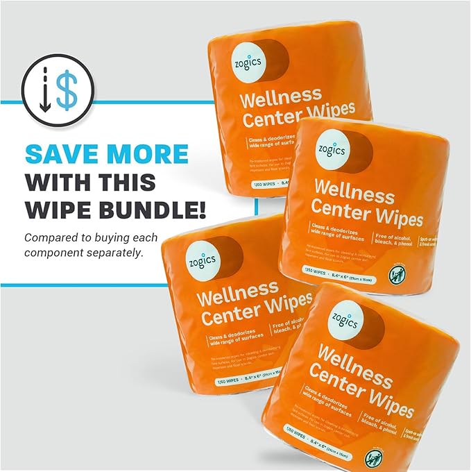 Zogics Wellness Center Cleaning Wipes – Gym Equipment Wipes - Image 6