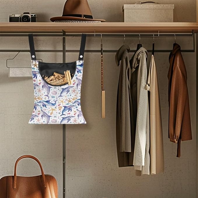 Cute Dophin Clothespin Bag Clothespin Storage - Image 5