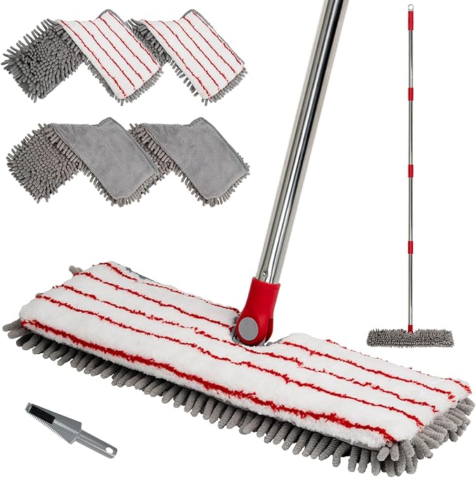 Microfiber Mops for Floor Cleaning, Flat Dust Mop by Unknown
