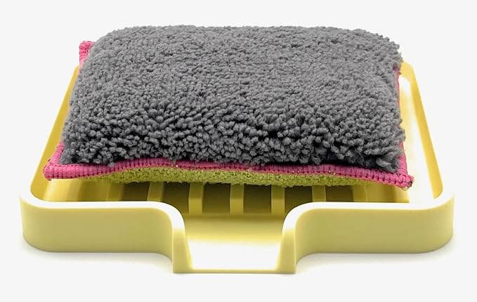 Happitasa Silicone Soap Dish Tray and Sponge Holder - Image 6