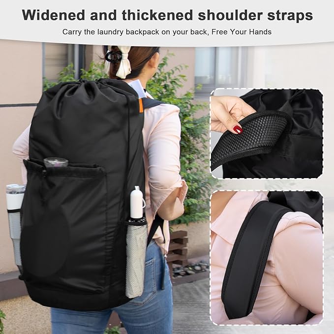 Polecasa Extra Heavy Duty Large Backpack Laundry Bag - Image 2