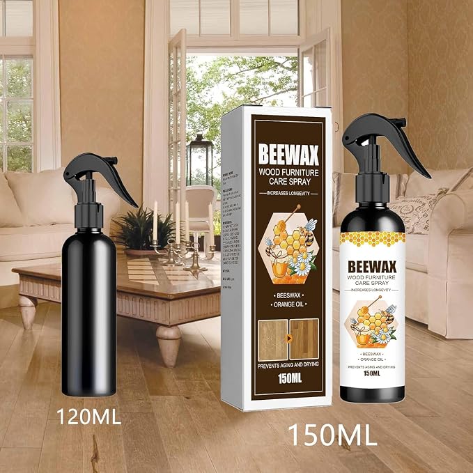 MOODTALK Beeswax Spray Furniture Polish, Wood Cleaner, Wood Floor Polish - Image 2