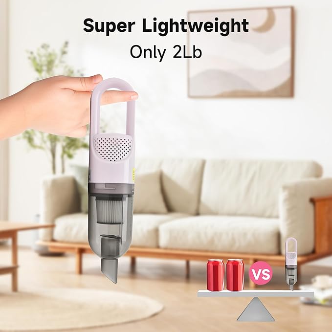 Handheld Vacuum Cleaner, Ultra-Lightweight Mini Portable Vacuums - Image 4