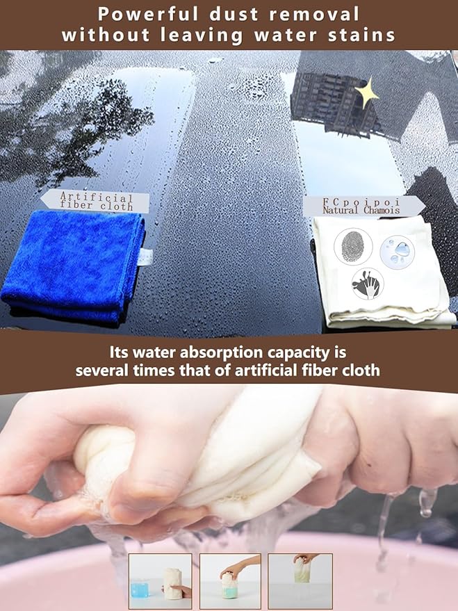 Eyeglass Cleaning Cloth Natural Chamois Leather Camera Lens Cleaning - Image 5