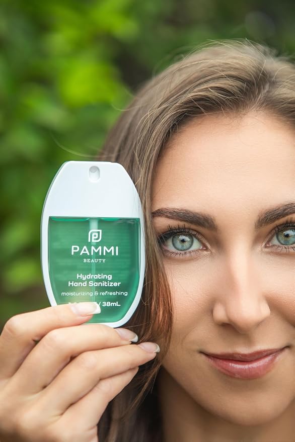PAMMI Power Mist Hydrating Hand Sanitizer Spray, Portable Travel Size Pocket - Image 6