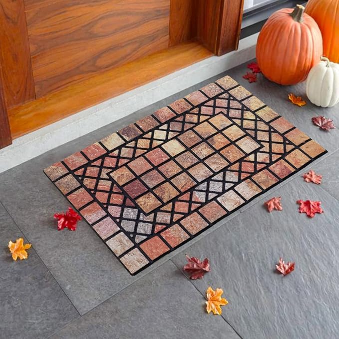 CHICHIC Welcome Door Mat 18 x 30 Inch Front Doormat Outdoors - Image 7