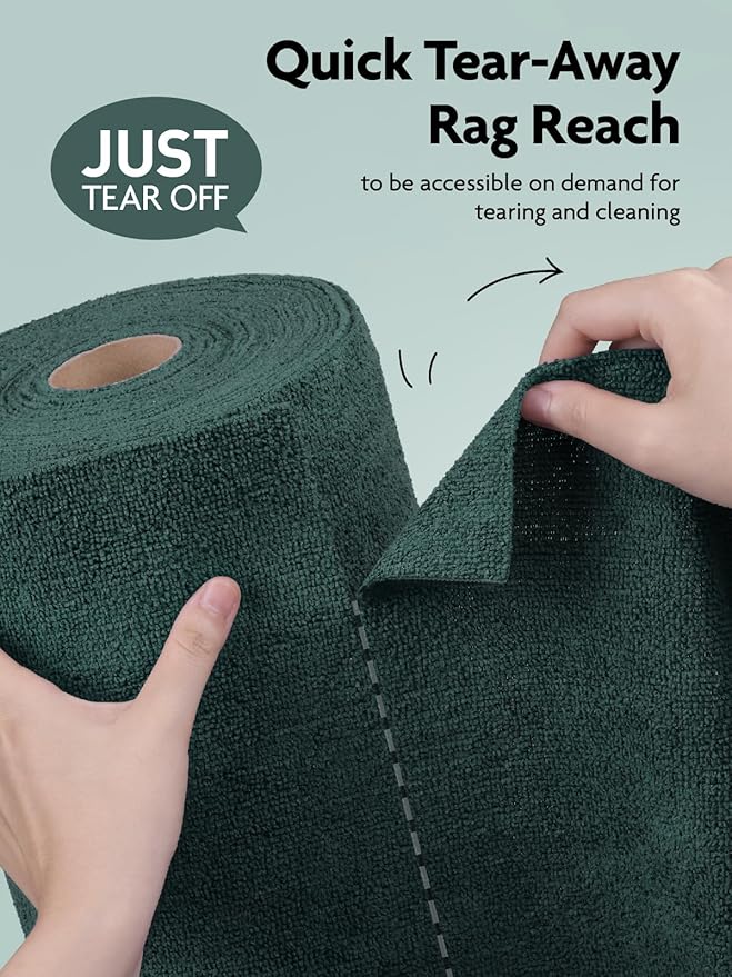 Fantasticlean Microfiber Cleaning Cloth Roll -75 Pack, Tear Away Microfiber - Image 2