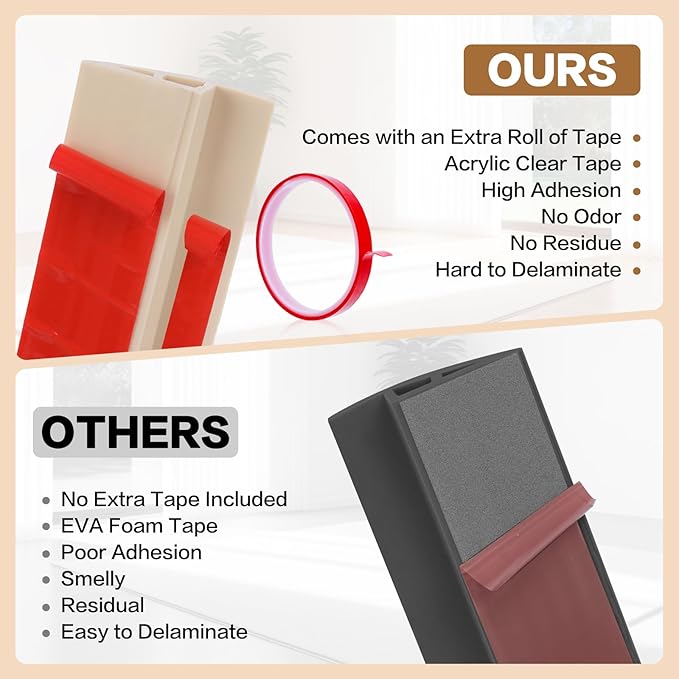 Floor Transition Strip Vinyl Door Threshold Ramp Self Adhesive Carpet Edging - Image 3